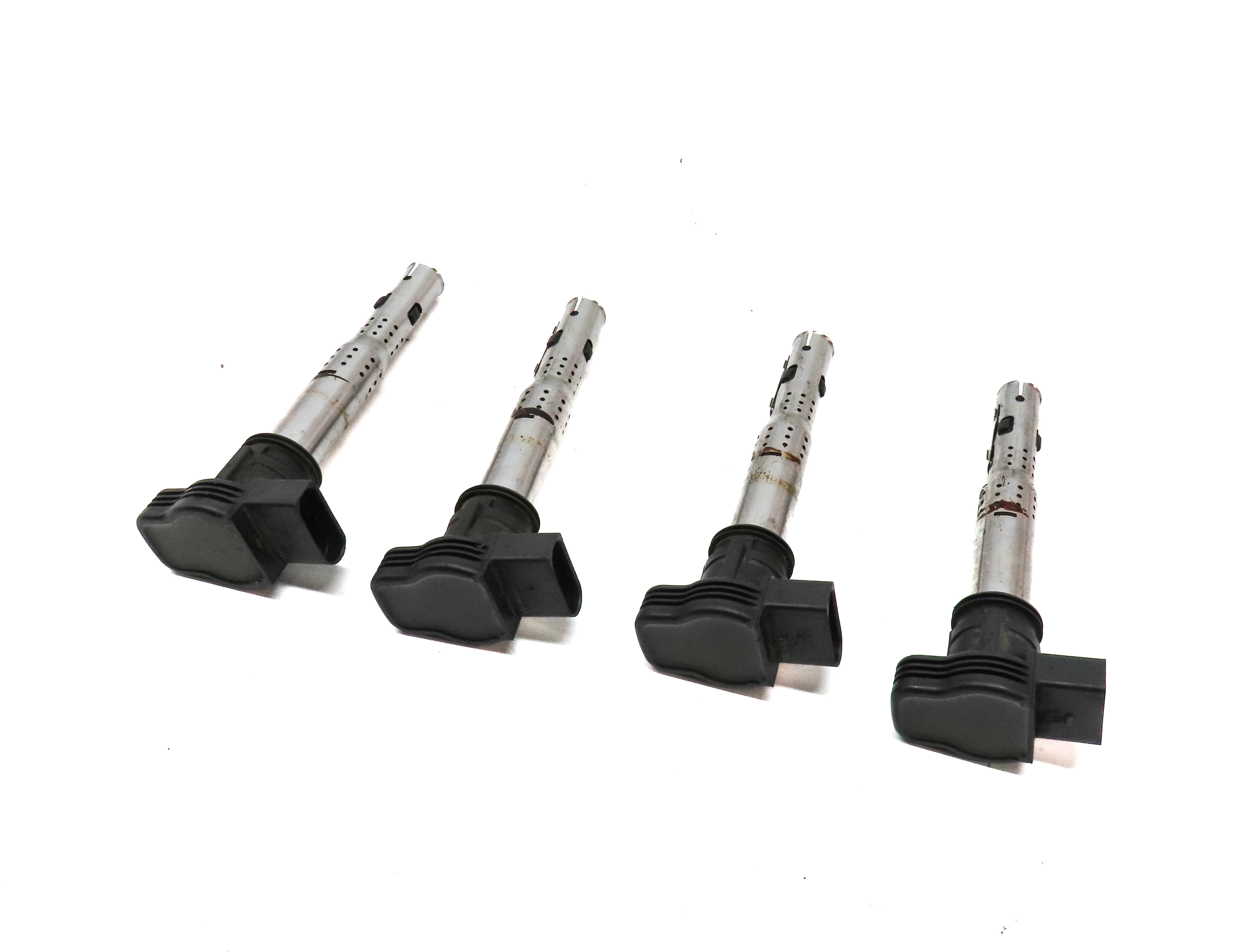 07-17 AUDI A3 A4 S4 A5 S5 A6 Q3 Q5 R8 TT BEETLE JETTA 2.0L IGNITION COIL SET 4 — exact item pictured